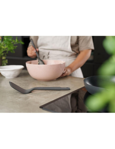 Espátula Angulada Zyliss E980233 de Nylon y Trigo, 21x6 cm