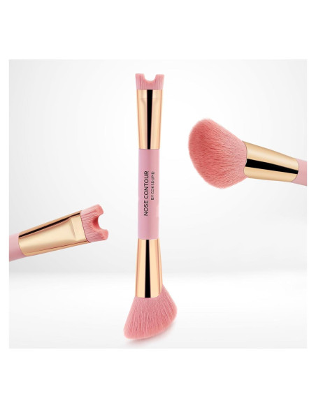 Brocha de Contorno de Nariz 2-en-1 Yuanxiang Rosa