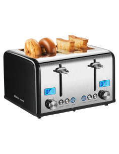 Tostadora de 4 Rebanadas Roter Mond Acero Inoxidable 1650W
