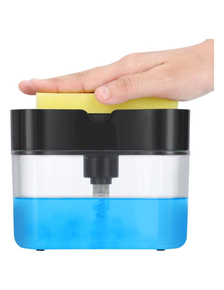 Dispensador de Jabón LIFEEZY 13 oz ABS Gris con Caddy