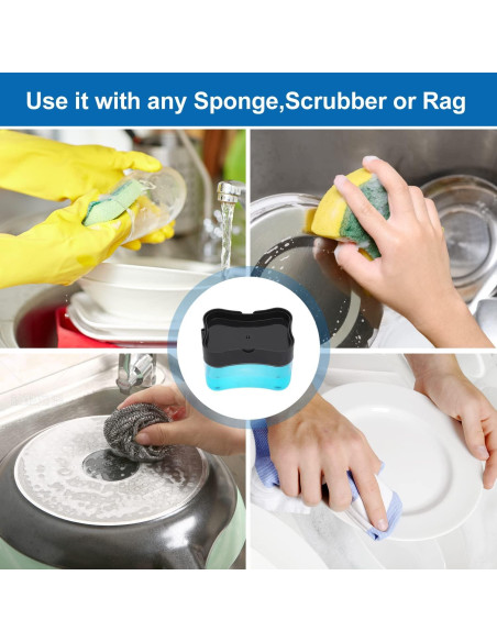 Dispensador de Jabón LIFEEZY 13 oz ABS Gris con Caddy