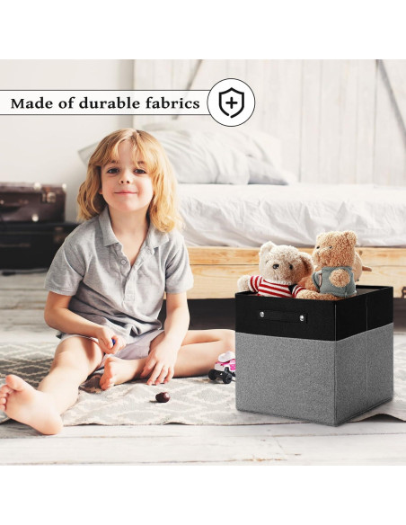 Cajas de Almacenamiento Plegables Finas 33x33cm - 4 Unidades