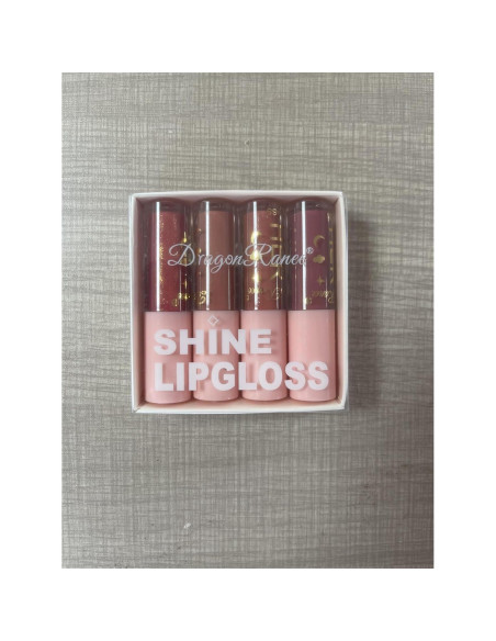 Juego de Brillo Labial AWCCXMYM 4 Colores Hidratante