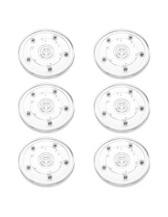 Paquete de 6 organizadores giratorios LDXDRU 10 cm acrílico