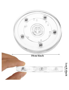 Paquete de 6 organizadores giratorios LDXDRU 10 cm acrílico 2