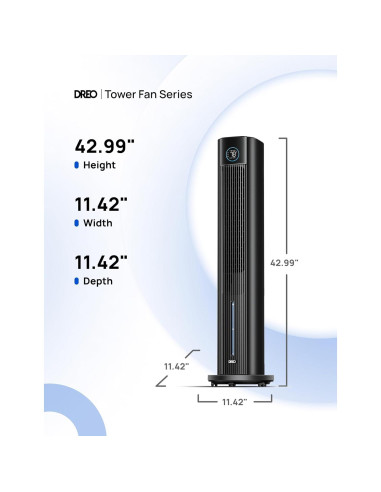 Enfriador Evaporativo Dreo IceWind 712S 6L Control APP Negro