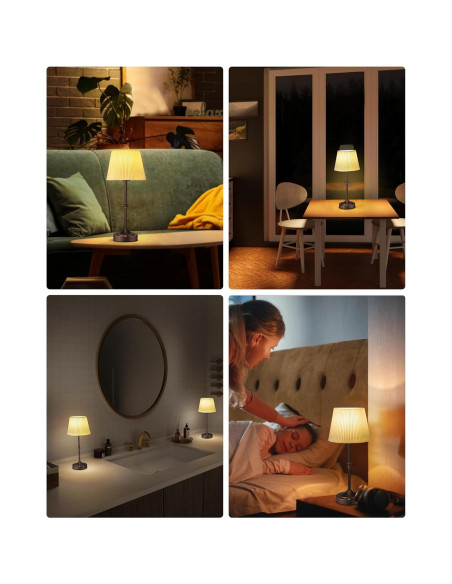 Lámpara de Mesa LED Inalámbrica JACKYLED 5400mAh Bronce