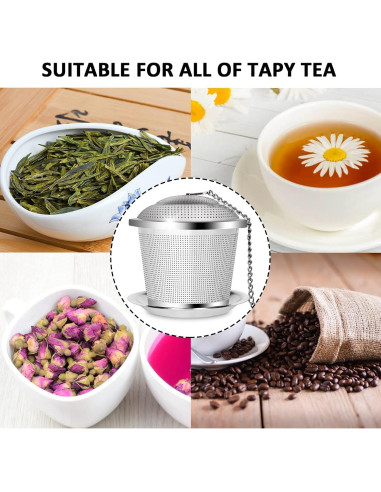Infusor de Té Numola Acero Inoxidable con Cuchara y Bandejas