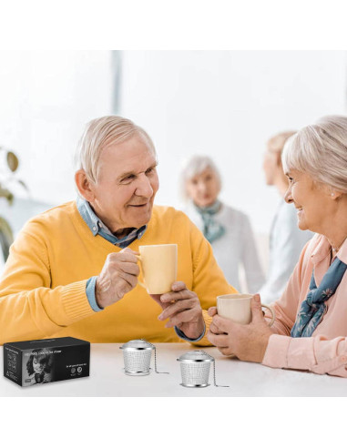 Infusor de Té Numola Acero Inoxidable con Cuchara y Bandejas