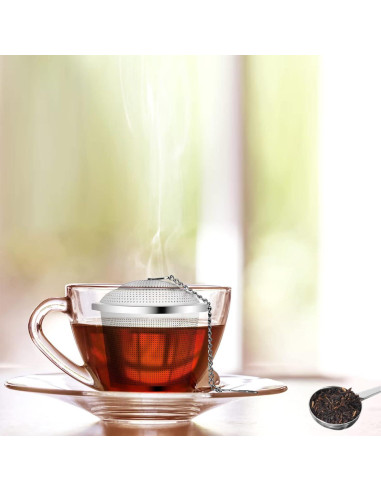 Infusor de Té Numola Acero Inoxidable con Cuchara y Bandejas