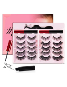 Kit de Pestañas Magnéticas YUNINFANG 10 Pares Reutilizables