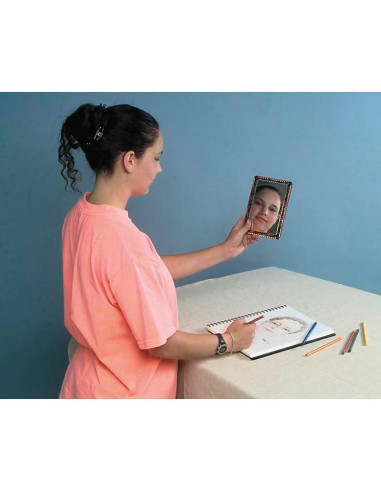 Espejo Personal Acrílico Magnético School Smart 12.7x17.8cm