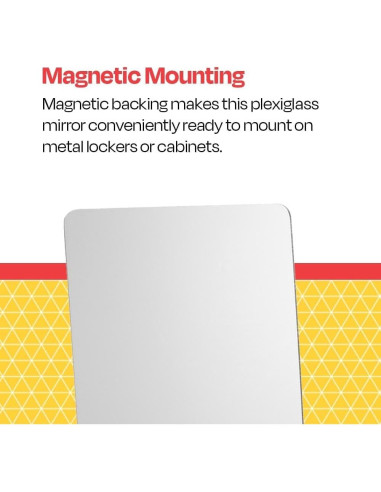 Espejo Personal Acrílico Magnético School Smart 12.7x17.8cm