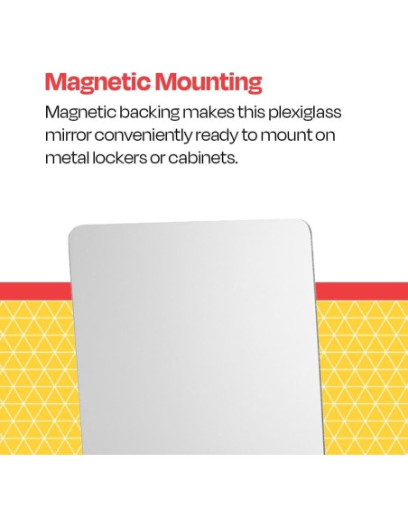 Espejo Personal Acrílico Magnético School Smart 12.7x17.8cm