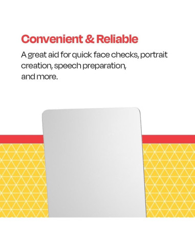 Espejo Personal Acrílico Magnético School Smart 12.7x17.8cm