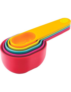 Juego de Tazas Medidoras Joie 5 Piezas Plástico Multicolor 2