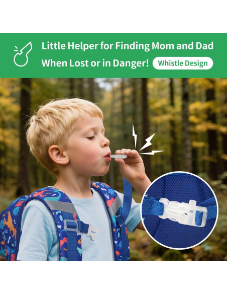 Mochila Infantil BrainyBees 15" con Lonchera Dinosaurio Azul