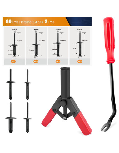 Juego de Pistola de Remaches GOOACC 82 Piezas con Removedor