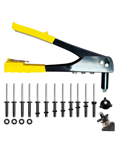 Kit de Remachadora Manual NVAAV con 18 Remaches Impermeables Kit de Remachadora Manual NVAAV con 18 Remaches Impermeables