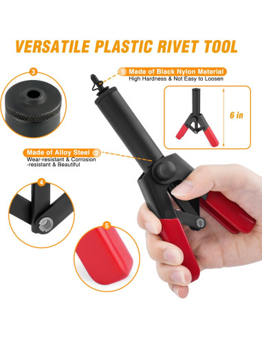 Juego de Pistola de Remaches GOOACC 82 Piezas con Removedor