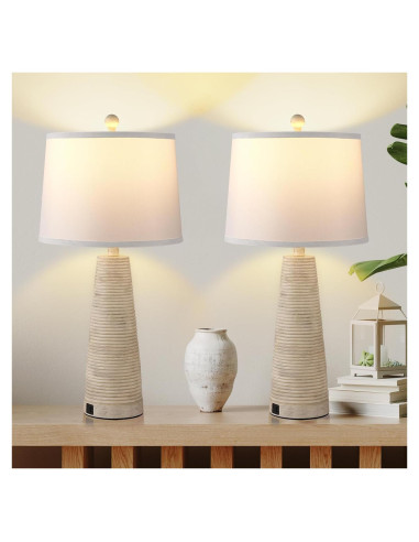 Juego de 2 Lámparas de Noche Terpsichore Regulables 68.58 cm