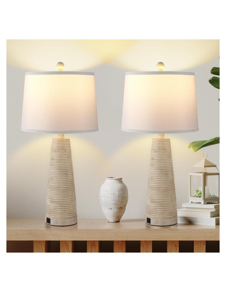 Juego de 2 Lámparas de Noche Terpsichore Regulables 68.58 cm