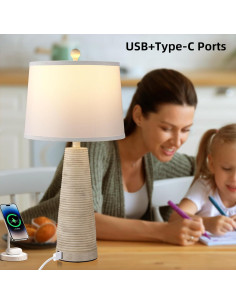 Juego de 2 Lámparas de Noche Terpsichore Regulables 68.58 cm 2