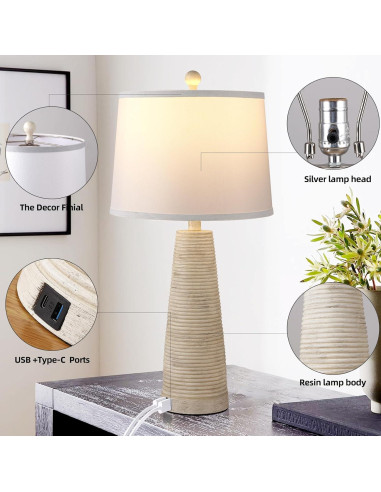 Juego de 2 Lámparas de Noche Terpsichore Regulables 68.58 cm