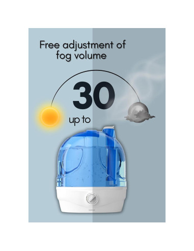 Humidificador Ultrasónico AZEUS 2.8L para Dormitorio y Oficina