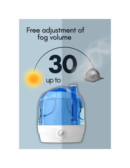 Humidificador Ultrasónico AZEUS 2.8L para Dormitorio y Oficina