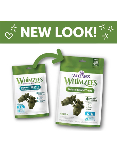 Golosinas Dentales para Perros Wellness WHIMZEES Pequeñas 24 Unidades