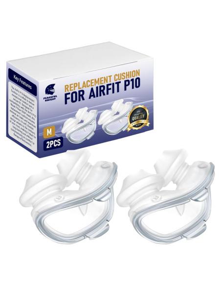 Cojín Nasal CPAP AirFit P10 Mediano - 2 Paquete Silicona