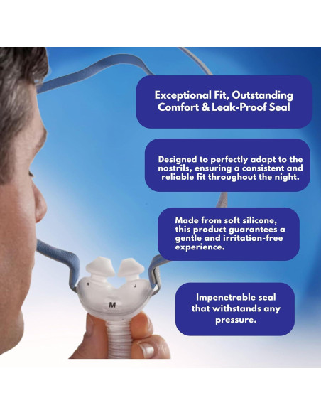 Cojín Nasal CPAP AirFit P10 Mediano - 2 Paquete Silicona