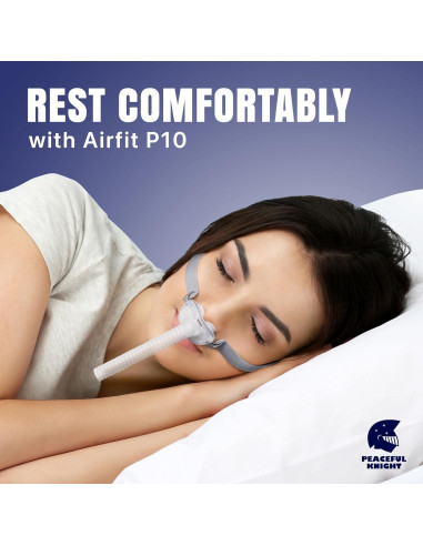 Cojín Nasal CPAP AirFit P10 Mediano - 2 Paquete Silicona
