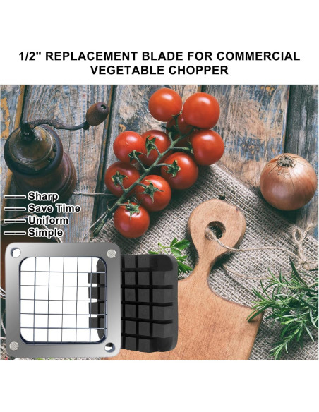 Cuchilla de Reemplazo 1,27 cm KELEYU para Picadora de Verduras