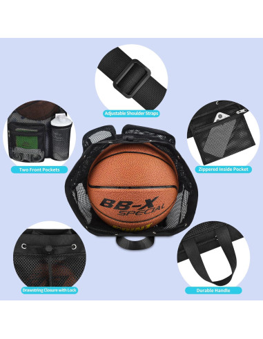 Mochila Deportiva Mildbeer Grande 23.6L Malla Negra