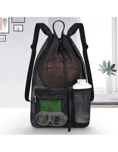Mochila Deportiva Mildbeer Grande 23.6L Malla Negra