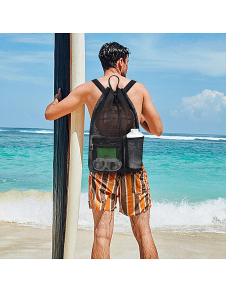 Mochila Deportiva Mildbeer Grande 23.6L Malla Negra