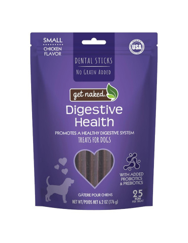 Get Naked Palitos Masticables Digestivos 176g Perro Pequeño