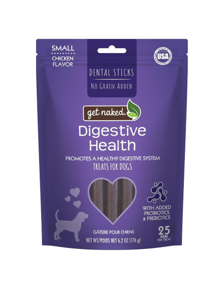 Get Naked Palitos Masticables Digestivos 176g Perro Pequeño