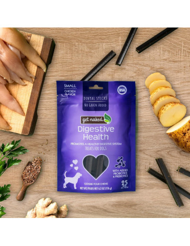 Get Naked Palitos Masticables Digestivos 176g Perro Pequeño