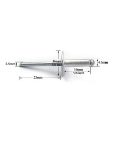 60 Remaches Ciegos de Brida Grande ALLOYPRO 3/16" x 5/8" 2