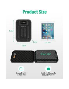 Caja de Seguridad Portátil BAGKOOL con Cerradura de Combinación 3 Dígitos 2