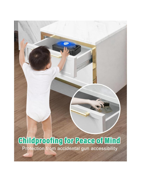 Caja de Seguridad Portátil BAGKOOL con Cerradura de Combinación 3 Dígitos