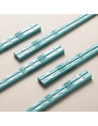 Palillos Reutilizables HuaLan Antideslizantes 25.4 cm Verde