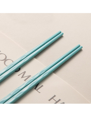 Palillos Reutilizables HuaLan Antideslizantes 25.4 cm Verde