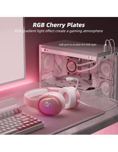 Auriculares de Juego Mytrix Sakura con Micrófono y RGB