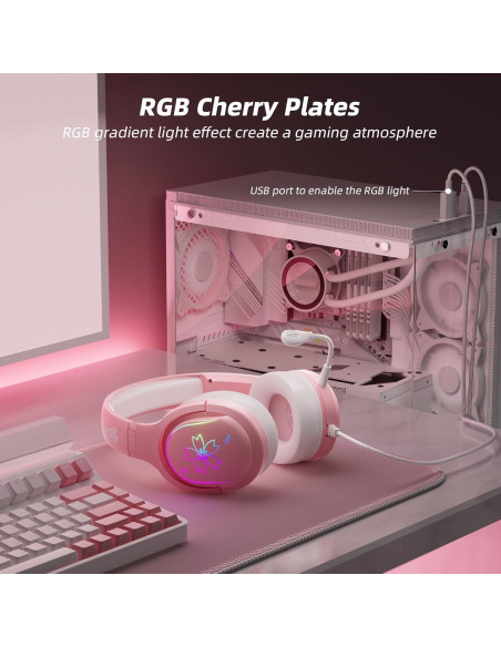 Auriculares de Juego Mytrix Sakura con Micrófono y RGB
