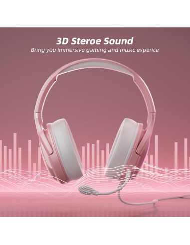 Auriculares de Juego Mytrix Sakura con Micrófono y RGB