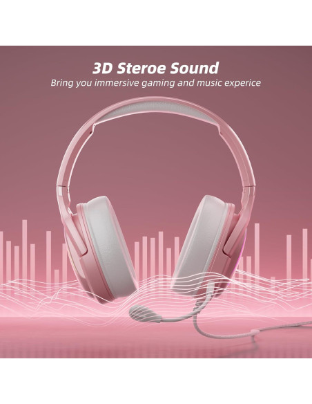 Auriculares de Juego Mytrix Sakura con Micrófono y RGB